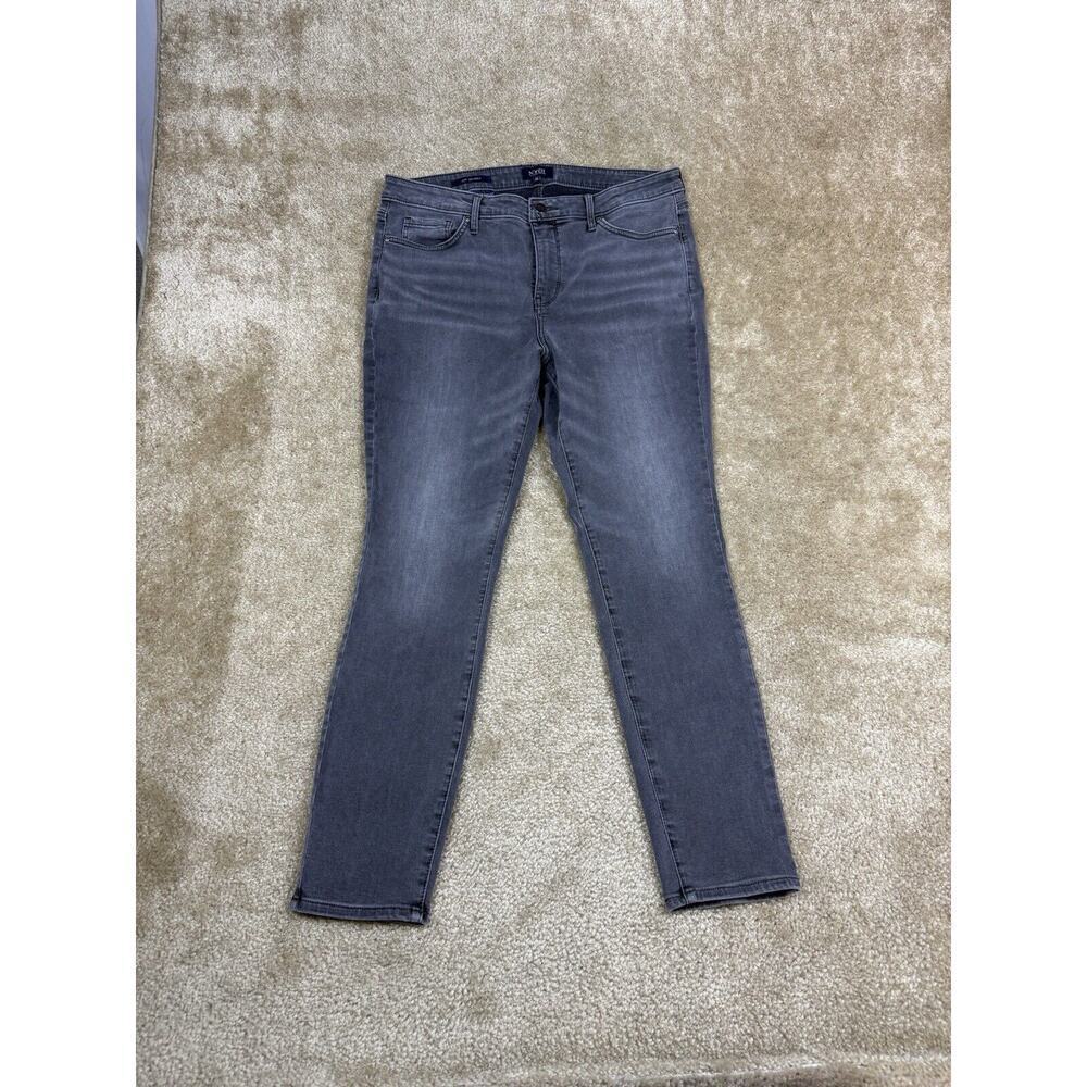 NYDJ Ami Skinny Jeans Women's Size 12 Gray Stretch Denim *stain B066